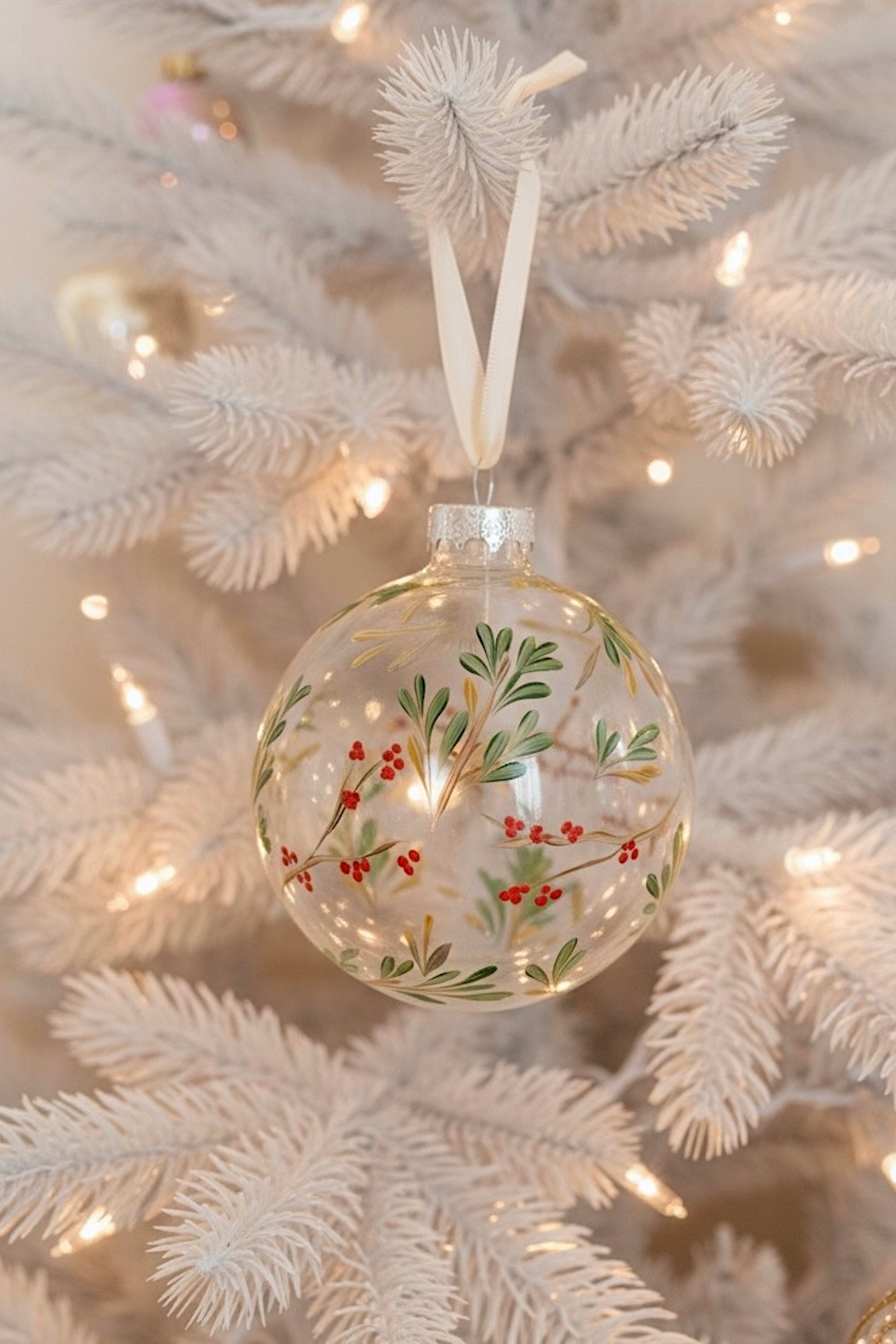 Winterberry - Hand Painted Ornament 3".